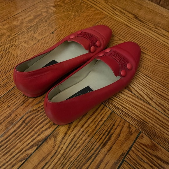 Red 80s Pappagallo Loafers - Picture 4 of 8